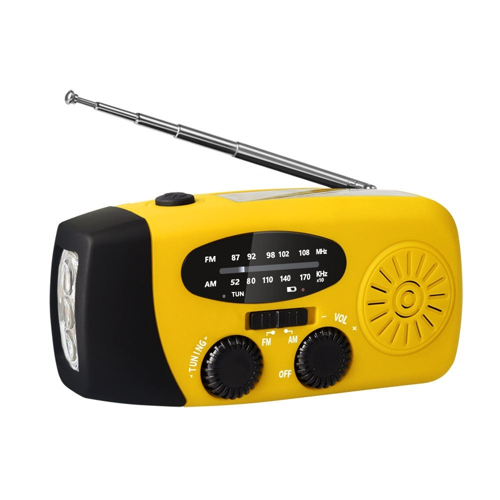 Mini-portable 3leds Solar Hand Emergency Radio