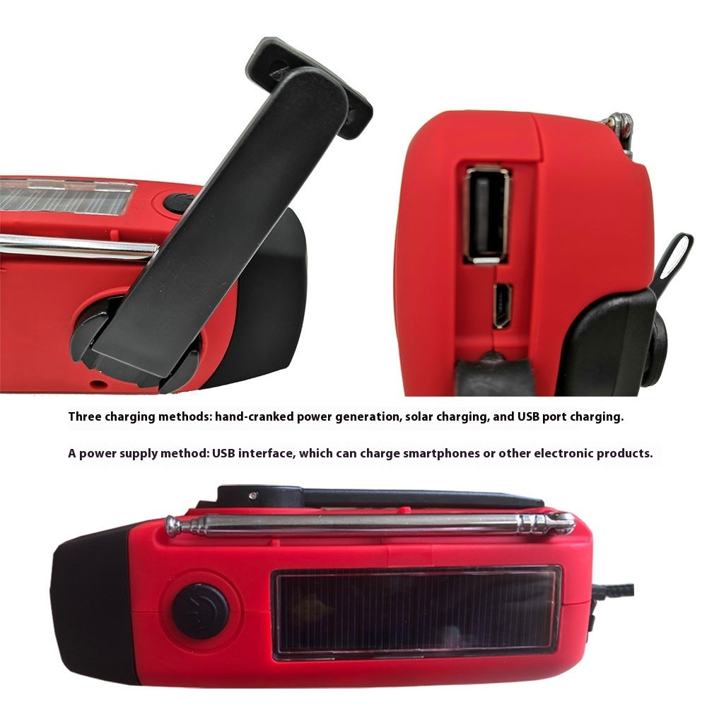 Mini-portable 3leds Solar Hand Emergency Radio