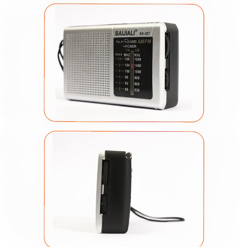 Dual-band Vintage Design Portable Mini Radio